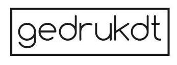 Gedrukdt logo